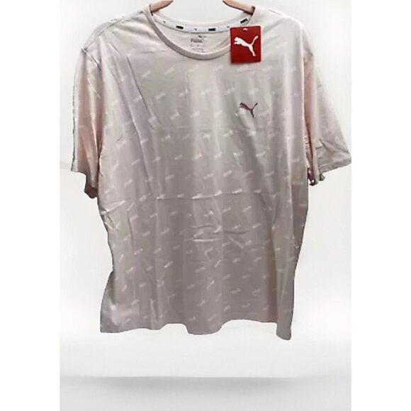 Women's Puma XL Pink and White Logo T-Shirt - Brand New, Stylish and Comfortable - Picture 1 of 10